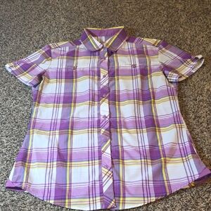 Purple Plaid Kuhl Shirt Wmns Small